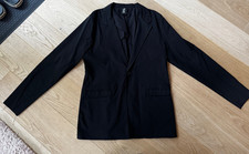 Thom Krom one button Nylon stretch  jacket  /  Sakko  / Blazer  Black Größe XL