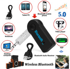 Bluetooth Audio Receiver 5.0 AUX Car Adapter 3.5mm Jack USB Wireless Music Kit