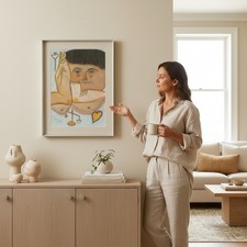 Gerahmtes Bild Kunst Unikat