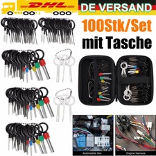 100tlg Entriegelungswerkzeug Set KFZ Stecker Auspinwerkzeug ISO Pin Lösewerkzeug