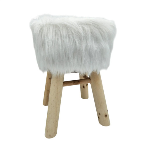 Hocker fellhocker 40x29 weiß - hocker,