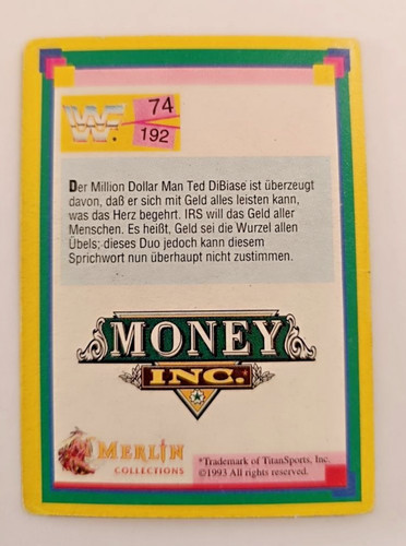 Wwf wrestling sammelkarte - wwf,