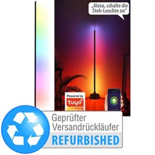 WLAN-Steh-/Eck-Leuchte mit RGB-CCT-IC-LEDs, Versandrückläufer