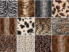 Fellimitat. Meterware.Tierfelle Deko Stoffe Plüsch Velboa. Verschiedene Designs