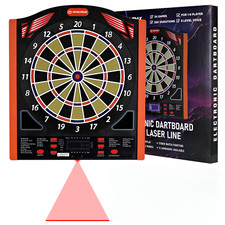 WIN.MAX Elektronische Dartscheibe Laser Toe Line 34 Spiele 350 Variationen Neu