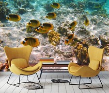 3D Ozean Orange Fisch Q3804