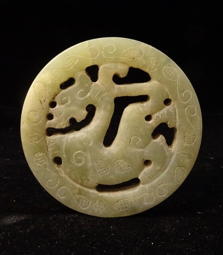 Amulett jade verzierung drache - jade,