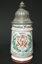 Alter Reservistenkrug Grenadiere Regiment 110 Mannheim Baden Krug Bierkrug Krüge