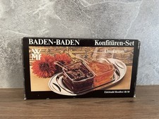 WMF Marmelade- Konfitürenset Baden Baden Cromargan Glas Vintage