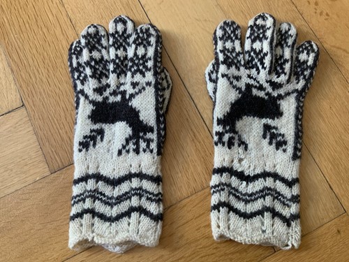 Vintage strickhandschuhe - vintage:,