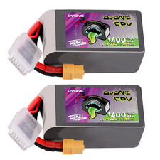 2X Ovonic 1400mAh 6S Lipo Akku 22.2V 150C XT60 Für 5''Drone Nazgul Evoque F5 FPV