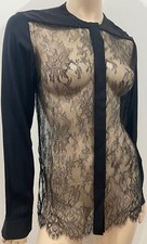 LA PERLA Schwarz Seide &