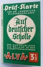 AUF DEUTSCHER SCHOLLE Prüfkarte ALVA YOSMA BREMEN Sammelbilder Selten!