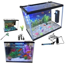 NEU LED Glas Aquarium Aquarium