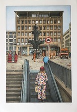 Klaus moritz farblithographie - klaus,