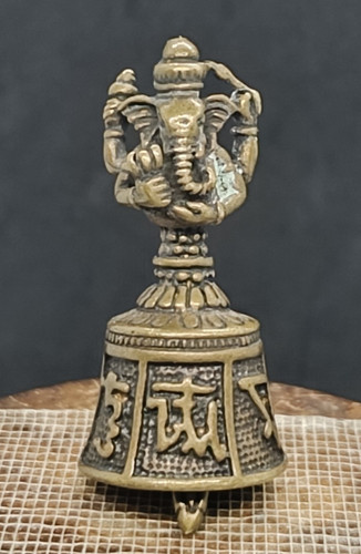 Antike ganesha glocke bronze - ganesha,