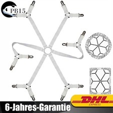 Einstellbar Bettlakenspanner mit Metallklammern für Runde Quadratische Matratzen
