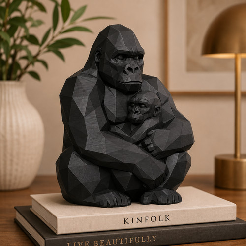 Gorilla mutter mit - mit, baby