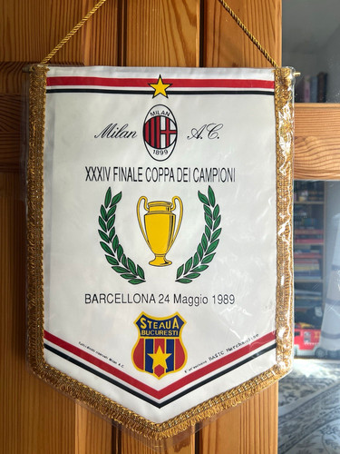 Wimpel mailand steaua - ac, mailand-steaua