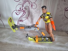 Vintage Action Man Schneemobil und Action Man Figur 2000
