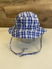 Maximo Mini Boy Sonnenhut Gr. 49, kariert mit Bindeband