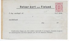 Retour-kort för Finland