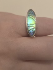 925 silber ring - ring, abalone