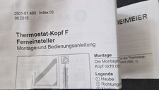 Heimeier Thermostatkopf F mit