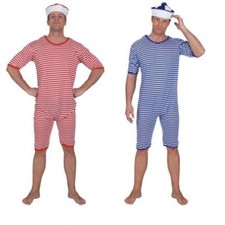 Badeanzug rot weiß gestreift