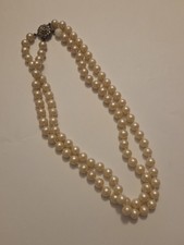 Halskette Collier Vintage Nachlass Perlen Mehrreihig 70er 80er West Germany