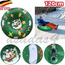 Groß 42 Zoll Schneereifen Aufblasbar Schlitten Snow Tube Frostschutz Schlitten