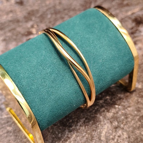 Edelstahl armreif damen gold - armreif,