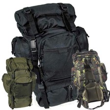 MFH Kampfrucksack Rucksack Tactical Tragegestell schwarz oliv flecktarn 55 l