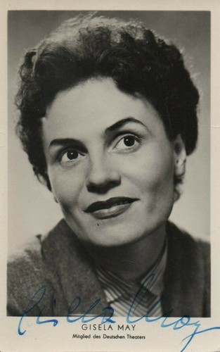 Autogramm gisela may 60er - -,