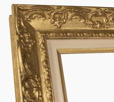 Holzrahmen mit Blattgold Art