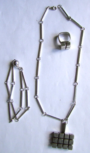 Schmuckset 925 silber art deco - 925, silber,art-deco