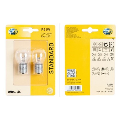 Hella standard p21w halogen - hella,