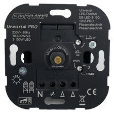 EBROM Unterputz Universal LED Dimmer Drehdimmer Phasenabschnitt 3-150 Watt