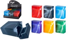 12 x 32 er Zigarettenbox Etui aus stabilem Kunststoff Etui Box bunt Schachtel