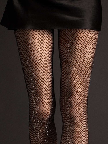 Glitzer netzstrumpfhose 40den - netzstrumpfhose,