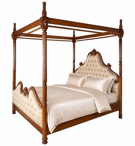 Himmelbett mahagoni 180x200 - himmelbett,