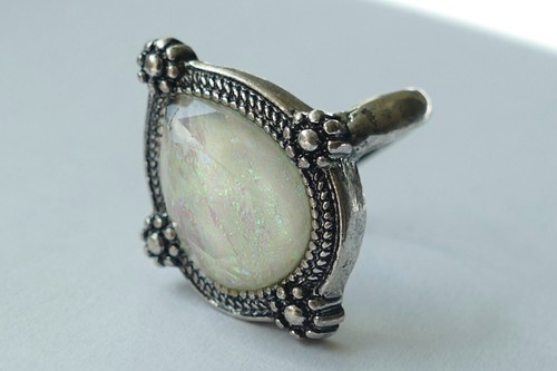 Ring opal triplette silber - ring,