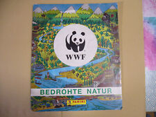 Panini WWF Bedrohte Natur Album mit wenigen Stickern