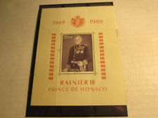 Briefmarken, Motiv von Prince Rainier III, 1x, Monaco aus 1989