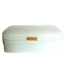 50er 60er BROTKASTEN Emaille Brotbox Brotdose BAKELIT emailliert Email