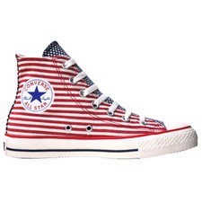 Converse Chucks 41 7,5 Rot Blau Weiß USA FLAG STARS Stripes CHUCK TAYLOR 122177