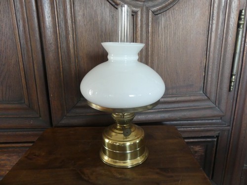Old kerosene lamp - old, table