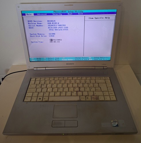 Sony vaio pcg 7y1m notebook - sony,