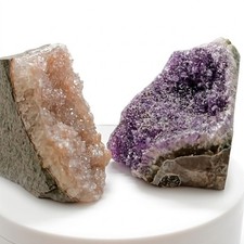 2er Set Amethyst Druse 491g
