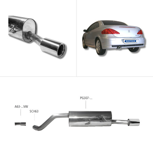Bastuck sportauspuff peugeot - bastuck,